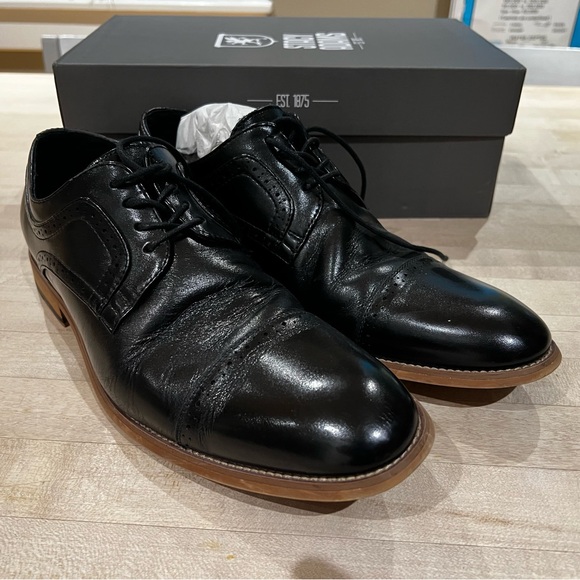 Stacy Adams, black dress shoes. Good condition from smoke free home. - Picture 2 of 4
